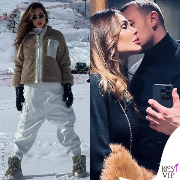 Ilary Blasi a Saint Moritz con Bastian Muller
