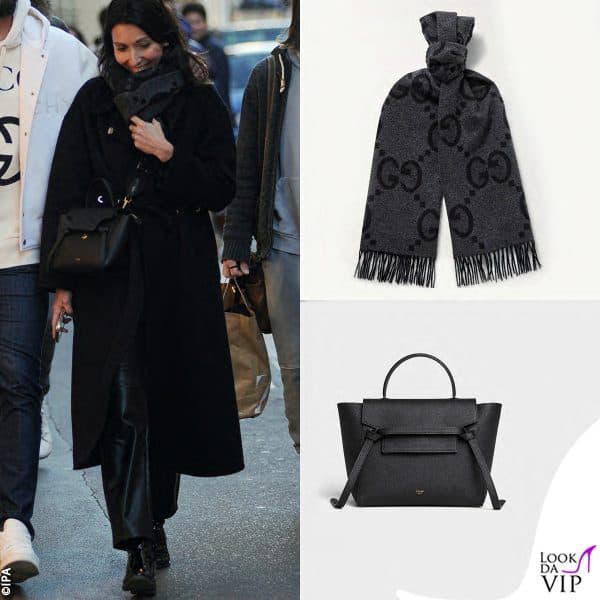 sciarpa Gucci, borsa Celine 