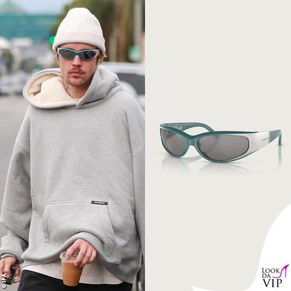 Justin Bieber occhiali da sole Arnette (73 euro)