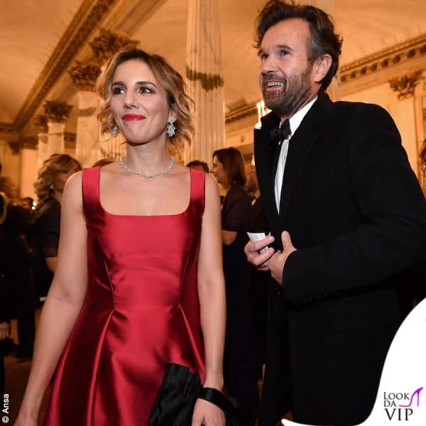 2016 - Rosa Fanti indossa un vestito Alberta Ferretti per la Prima con Carlo Cracco