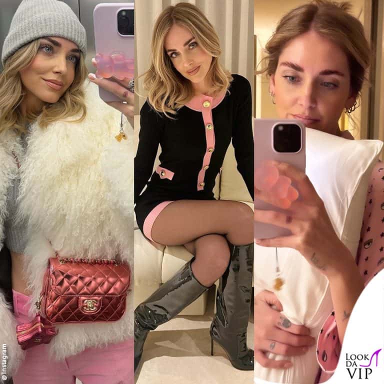 Tra rosa e abiti firmati: i look in pink di Chiara Ferragni