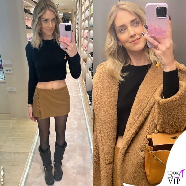 i fit check di Chiara Ferragni nella cabina armadio