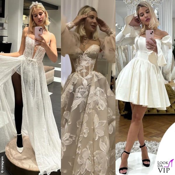 Clizia Incorvaia abito da sposa