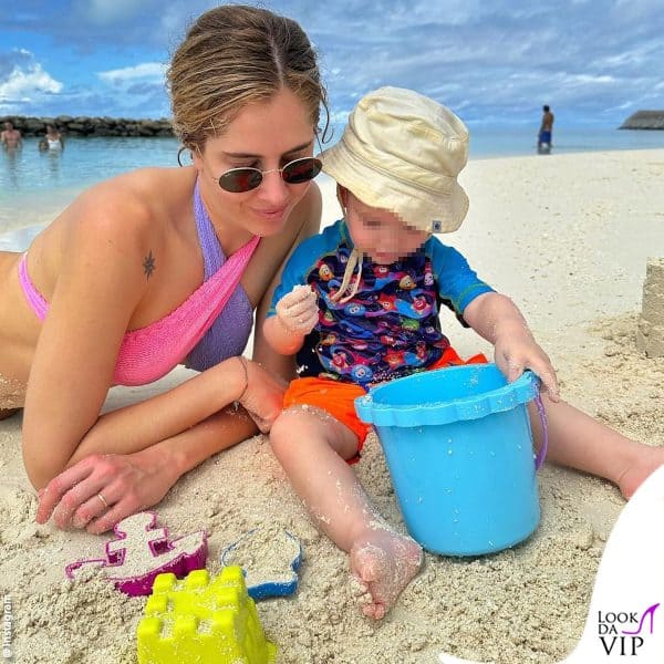 Francesca Ferragni alle Maldive insieme al figlio Edoardo 