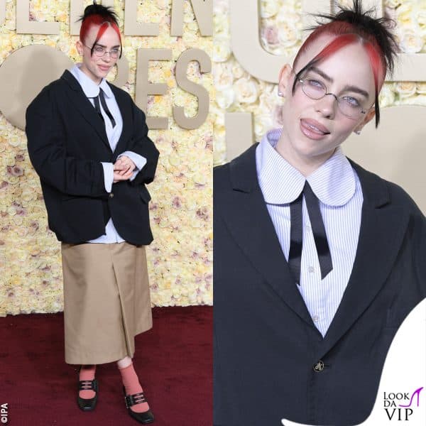 outfit Willy Chavarria e gioielli Anita Ko per Billie Eilish 
