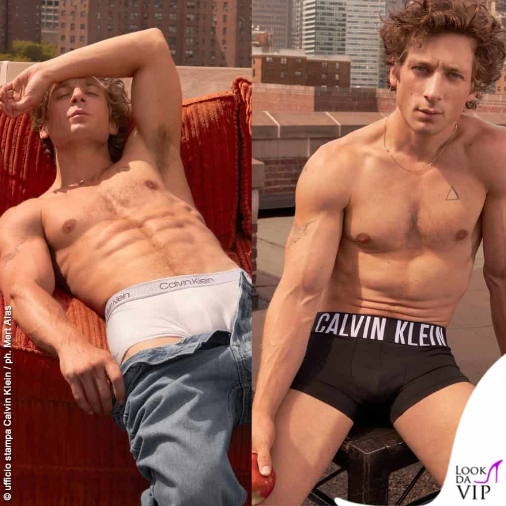 Jeremy Allen White testimonial mutande Calvin Klein