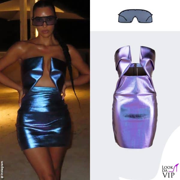 occhiali e abito Rick Owens