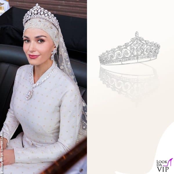 la tiara da 838 diamanti è stata realizzata da Flower Diamond 
