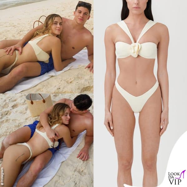 in vacanza con Valentina c'è anche il fidanzato, Matteo Napoletano (bikini La Reveche)