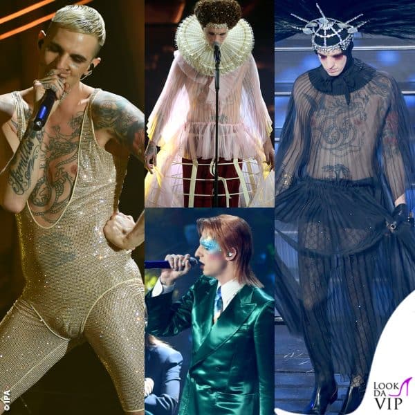 Achille Lauro è la rivoluzione di Sanremo 2020: interpreta personaggi provocatori maschili e femminili (outfit Gucci)