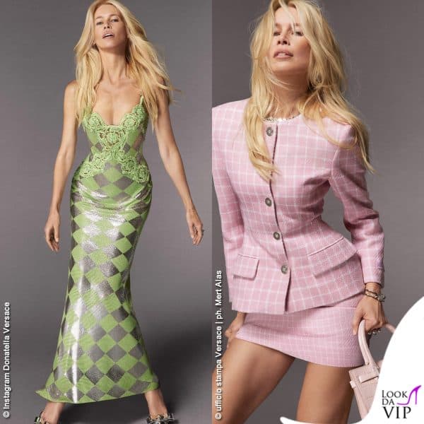 Claudia Schiffer testimonial Versace