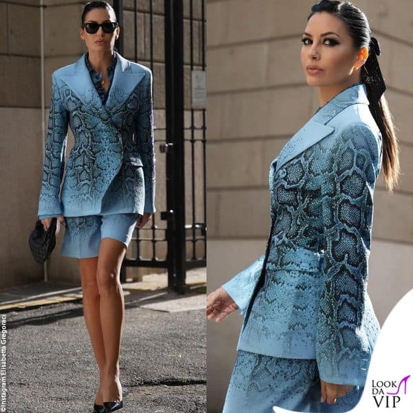 Elisabetta Gregoraci in Ermanno Scervino 