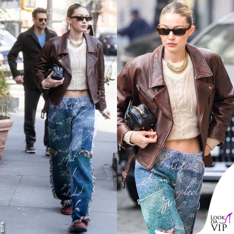 Gigi Hadid, street style firmato a New York con Bradley Cooper