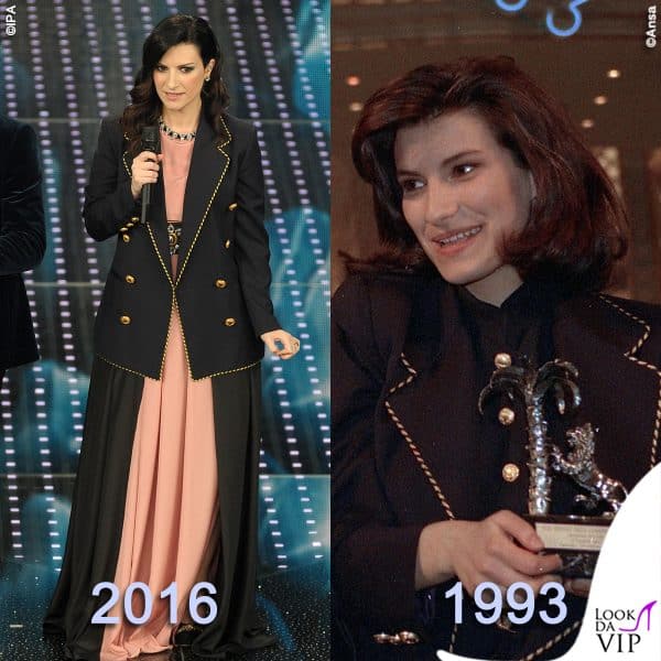 Laura Pausini nel 2016 è tornata a Sanremo con la giacca con cui vinse, nel 1993 