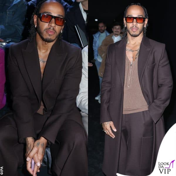 Lewis Hamilton a Parigi per la sfilata maschile di Dior 