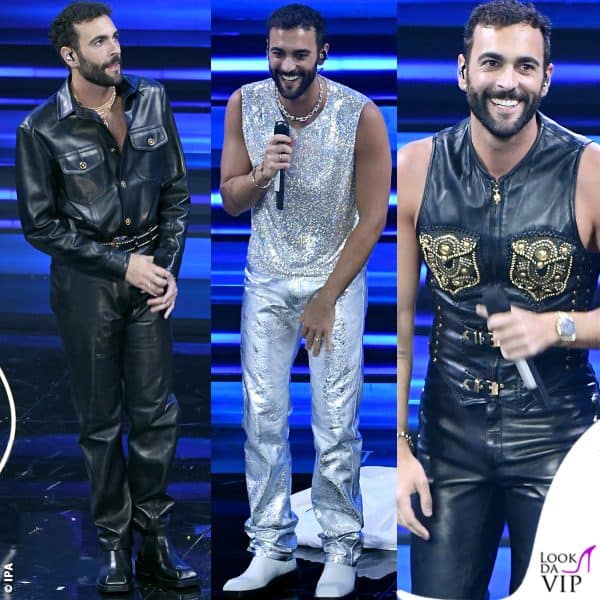 Gli outfit Versace di Marco Mengoni a Sanremo 2023 