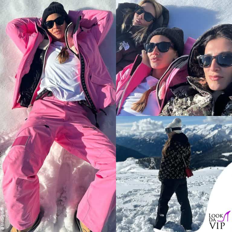 Melissa Satta, di nuovo single? I look in montagna