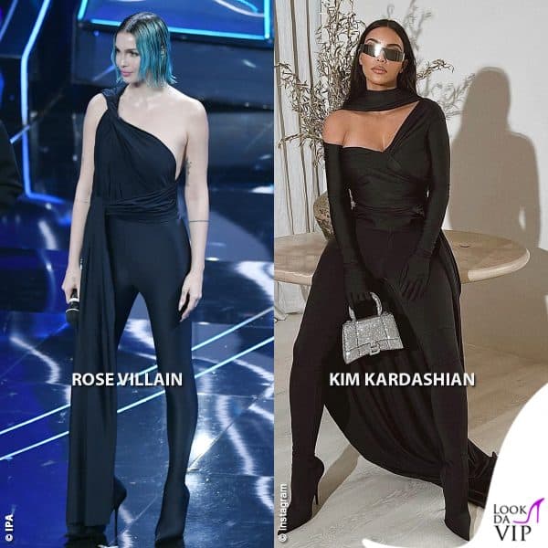 Rose Villain e Kim Kardashian in Balenciaga