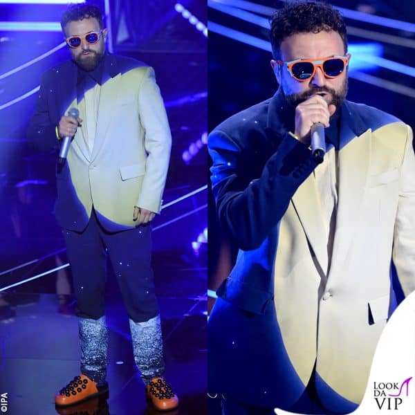 Dargen D'Amico in Moschino 
