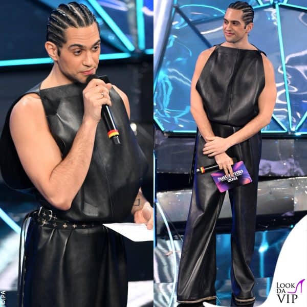 tuta Loewe e gioielli Cartier per Mahmood 