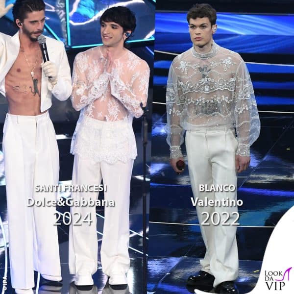 I Santi Francesi e Blanco: total white a Sanremo 
