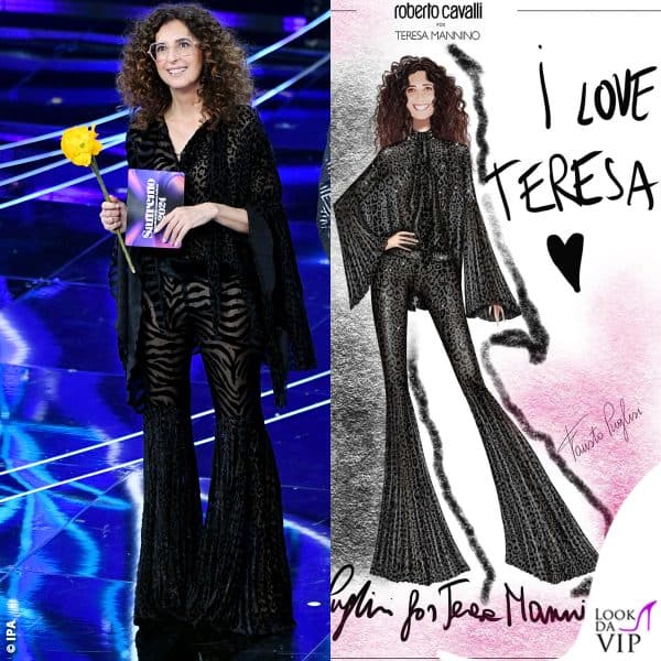 La versione total black del completo è quella del bozzetto disegnato da Fausto Puglisi