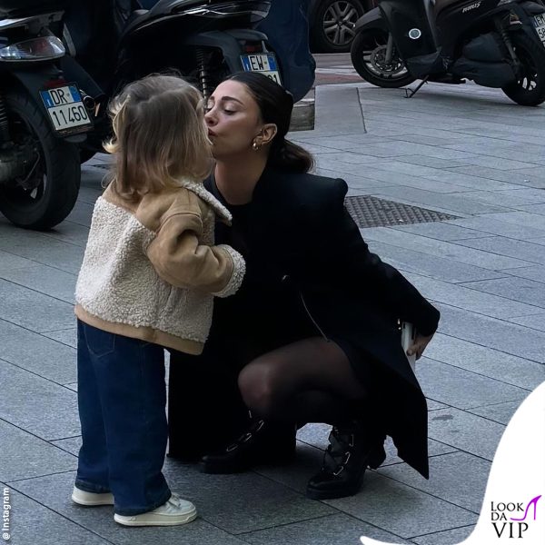 Belen Rodriguez con la figlia Luna Marì 