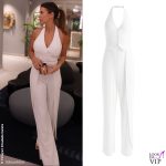 Elisabetta Canalis jumpsuit Alice and Olivia