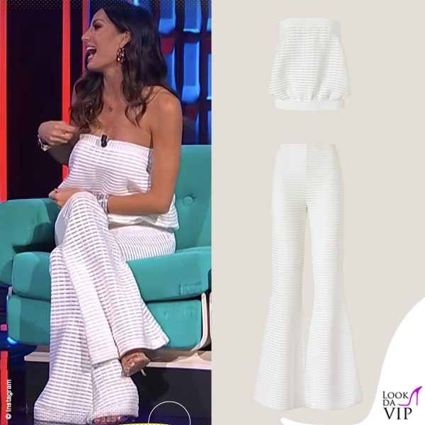 Elisabetta Gregoraci con un outfit Genny
