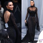 Kim Kardashian alla Paris Fashion Week per lo show di Balenciaga