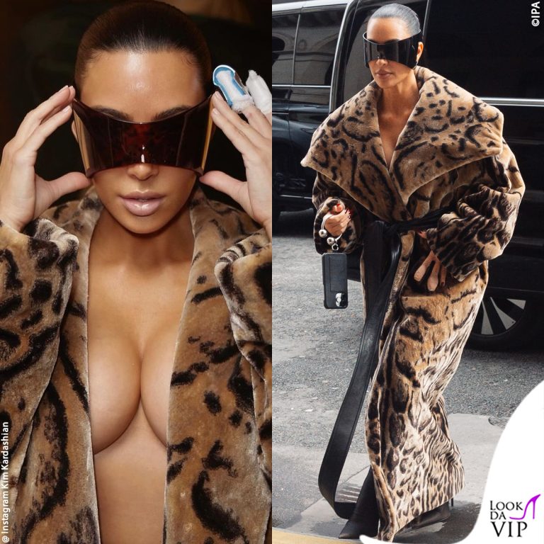 Kim Kardashian alla Paris Fashion Week per lo show di Balenciaga