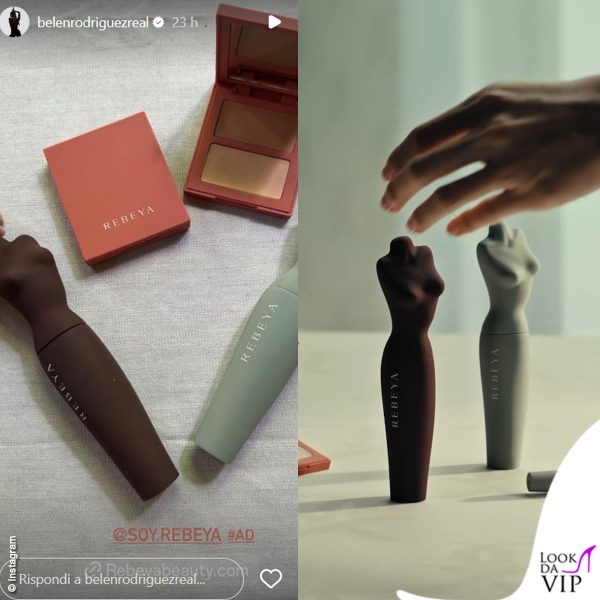 La linea Rebeya comprende mascara, lip gloss, lip liner,  correttore e illuminante