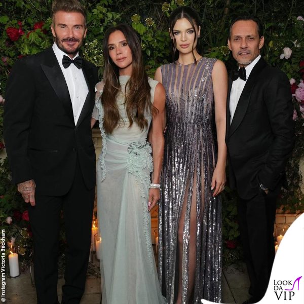 I Beckham con Nadia Ferreira e Marc Anthony 