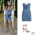 Elisabetta Gregoraci Miami abito Magda Butrym scarpe Ninalilou borsa Louis Vuitton