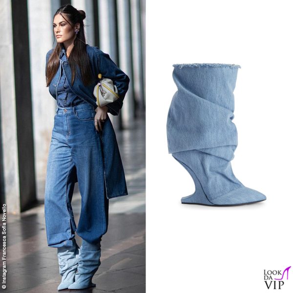 Francesca Sofia Novello ha scelto un look Sportmax completato da scarpe Nicolo Beretta 