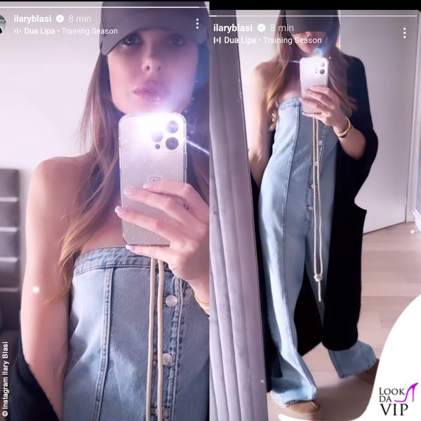 Ilary Blasi indossa una tuta Zara