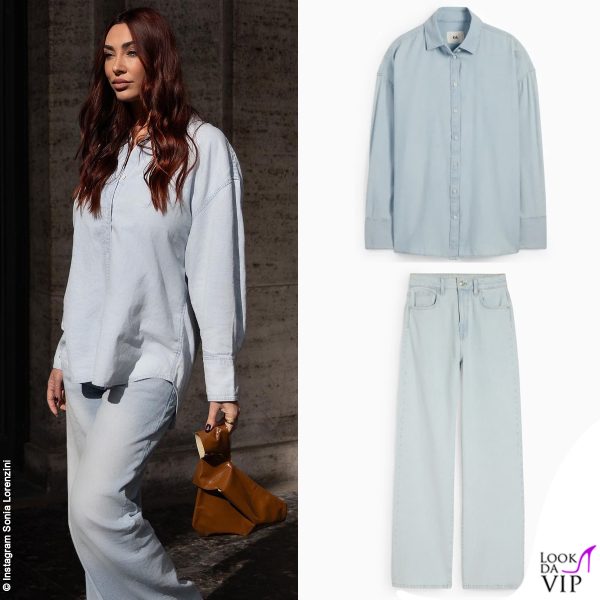 Sonia Lorenzini in total denim C&A