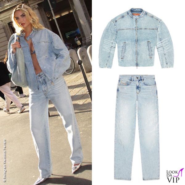 Per Veronica Ferraro un total look Diesel