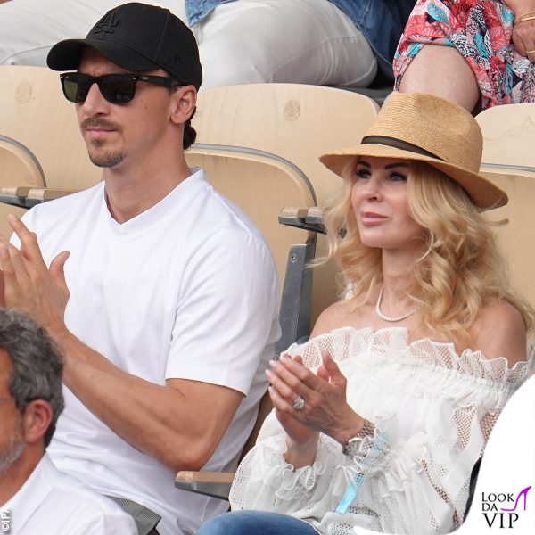 Zlatan ed Helena al Roland Garros 2023