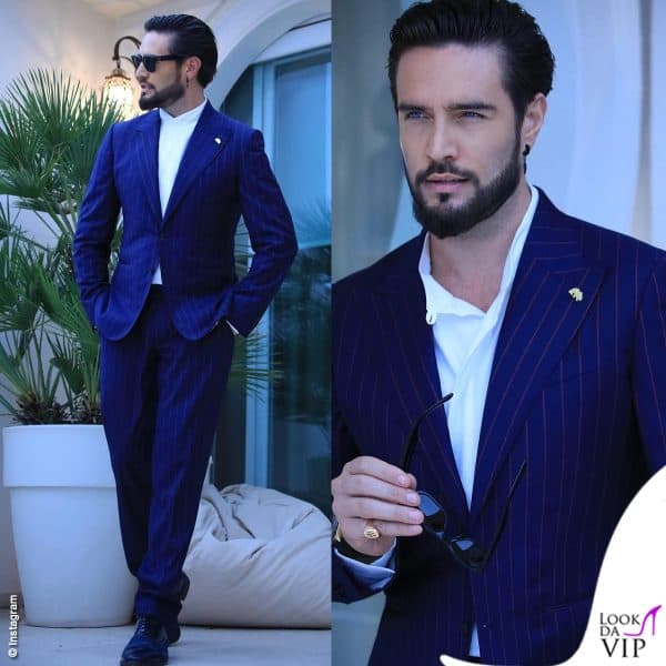 Alex Belli sfoggia un completo taylor made Principe di Ragada