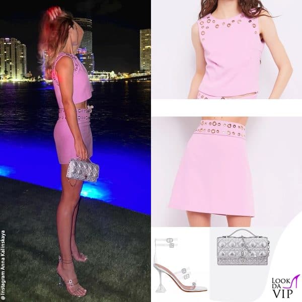 nuovo look, stessa borsa Dior (completo Denny Rose, sandali Amina Muaddi) 