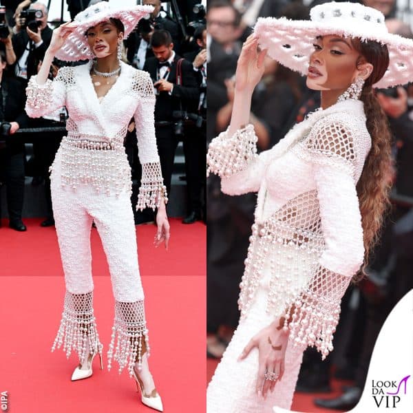 Winnie Harlow in Tamara Ralph 