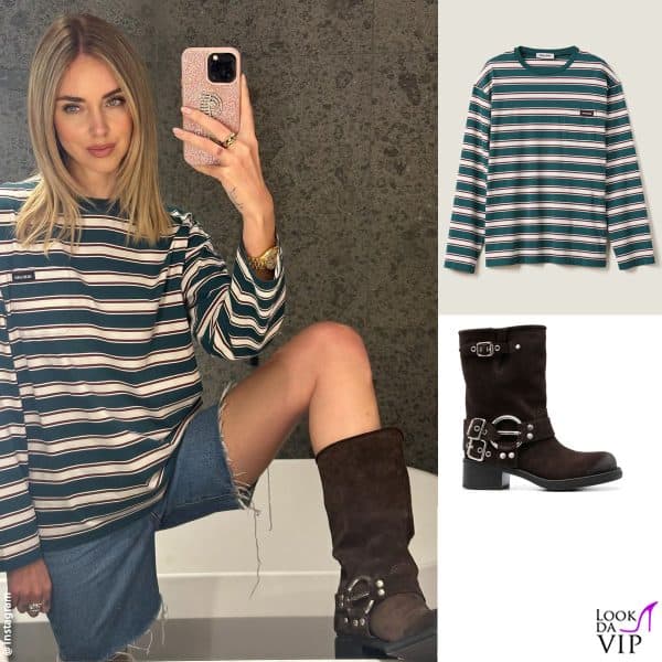 maglia e stivali Miu Miu 