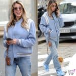 Diletta Leotta giacca Saint Laurent scarpe Nike 4