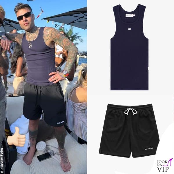 outfit Aime Leon Dore per Fedez 