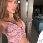 hailey Bieber in blumarine