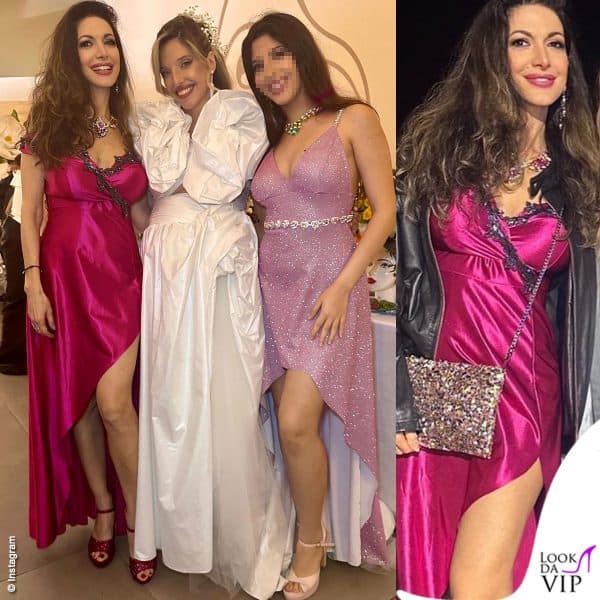 Maria Monsè e Perla Maria Paravia abbracciano Guenda Goria: entrambe indossano abiti Giuseppina Di Bartolo