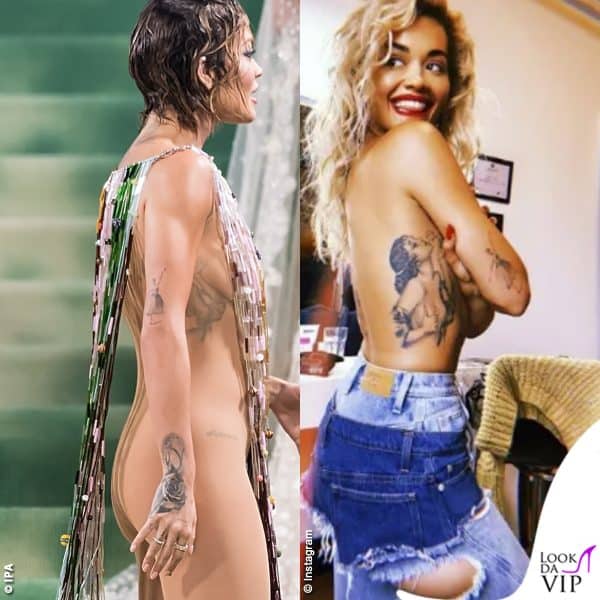 dall'abito trasparente spuntano i tatuaggi: c'era anche la pin-up Rosetta 