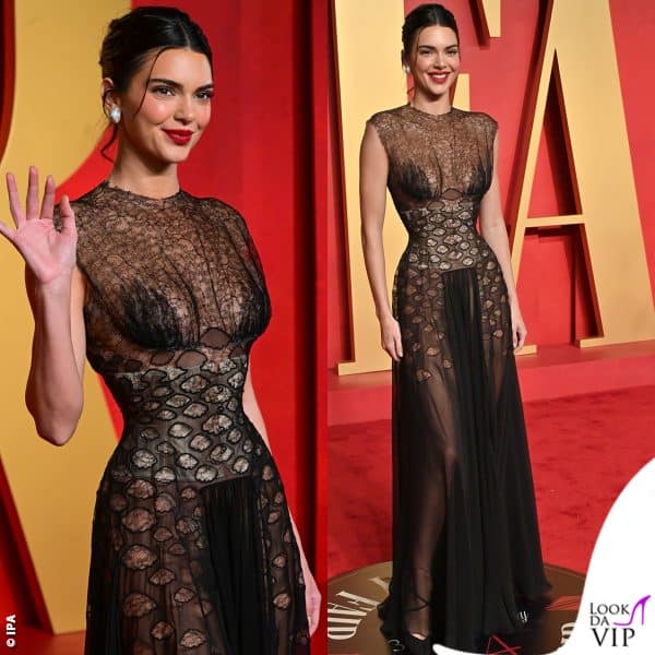 Al hVanity Fair Oscar Party con un abito Maison Margiela 