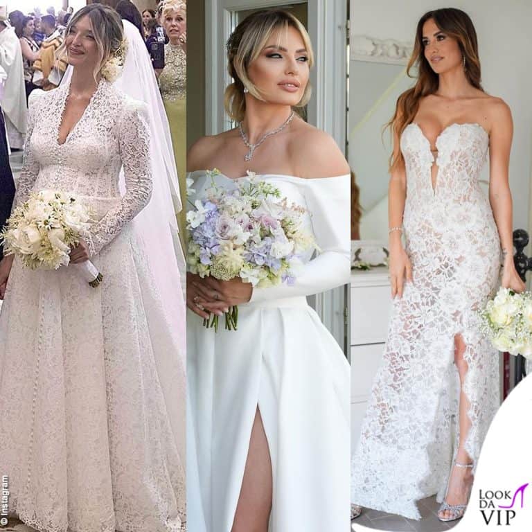 abiti da sposa maggio: Guenda Goria, Manila Nazzaro, Jessica Melena